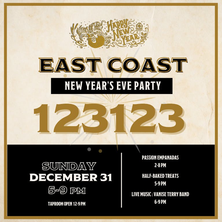 East Coast New Year’s Eve Party