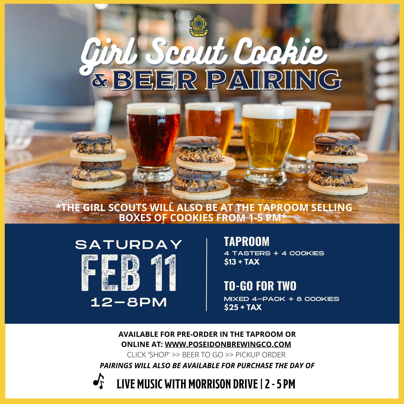 Girl Scout Cookie And Beer Pairing Poseidon Brewing Co