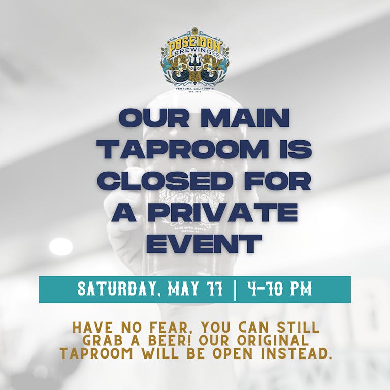 Main Taproom Closed for Private Event