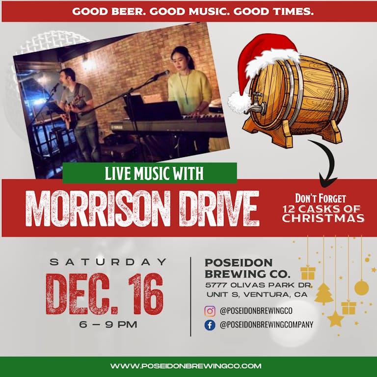 Live Music with Morrison Drive Band for Caskmas