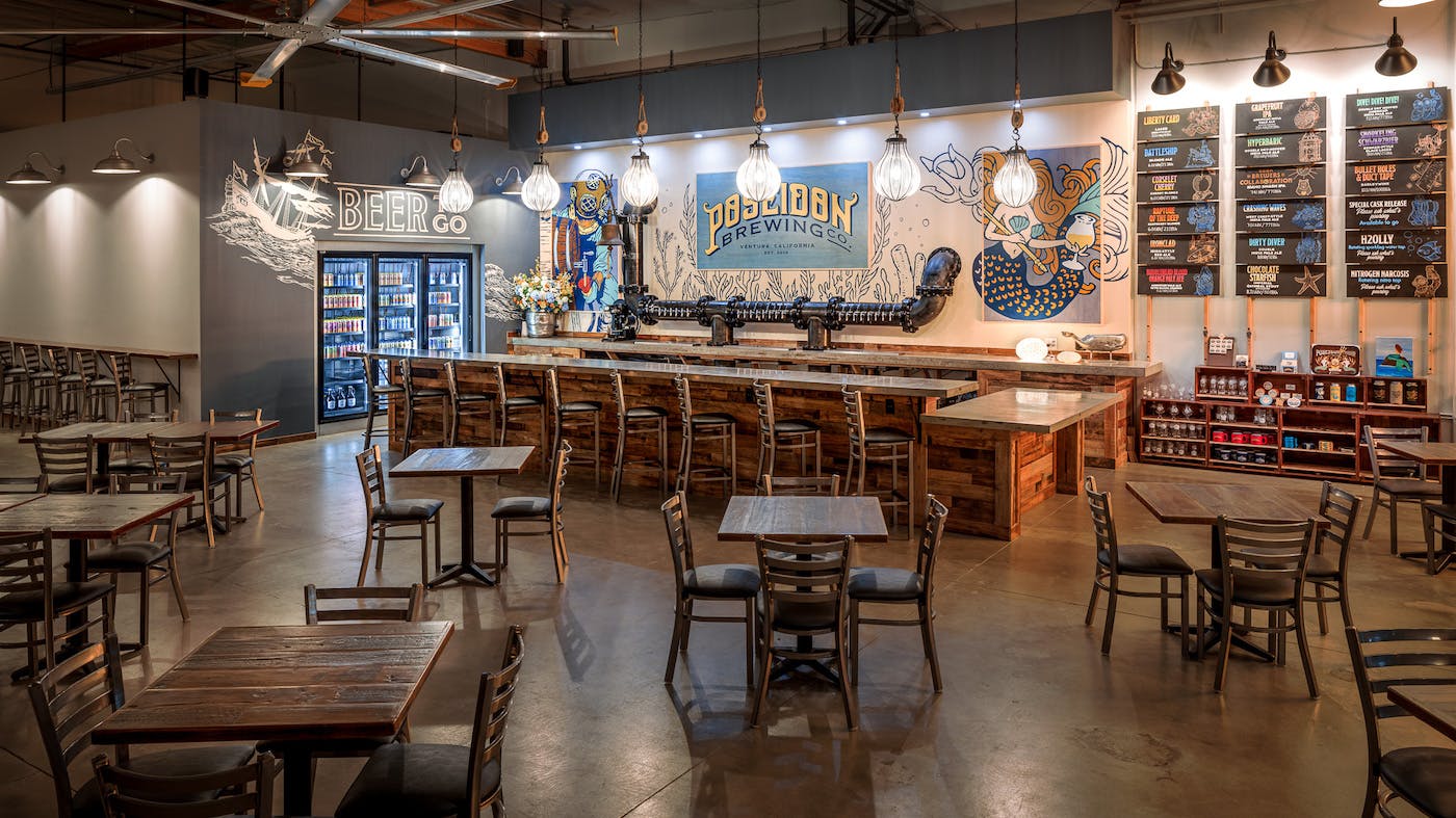 MainTaproom A bright, inviting taproom interior