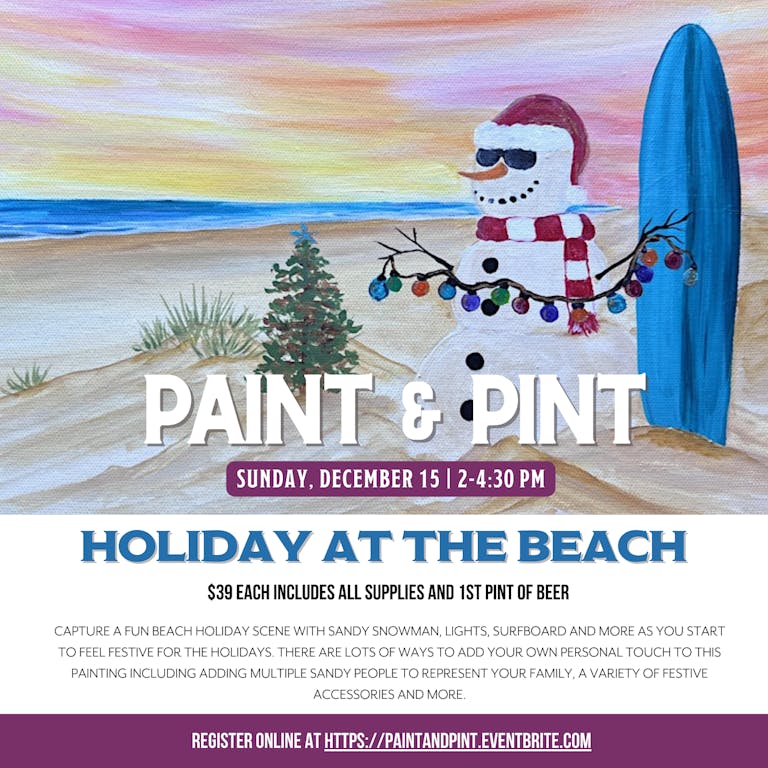 Holiday at the Beach Paint & Pint