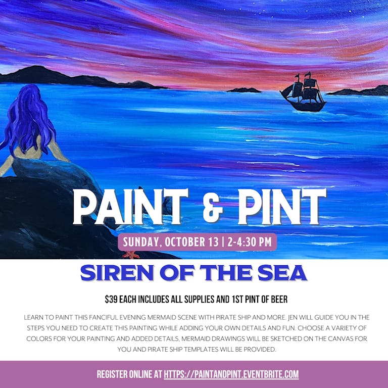 CANCELED – Siren of the Sea Paint & Pint