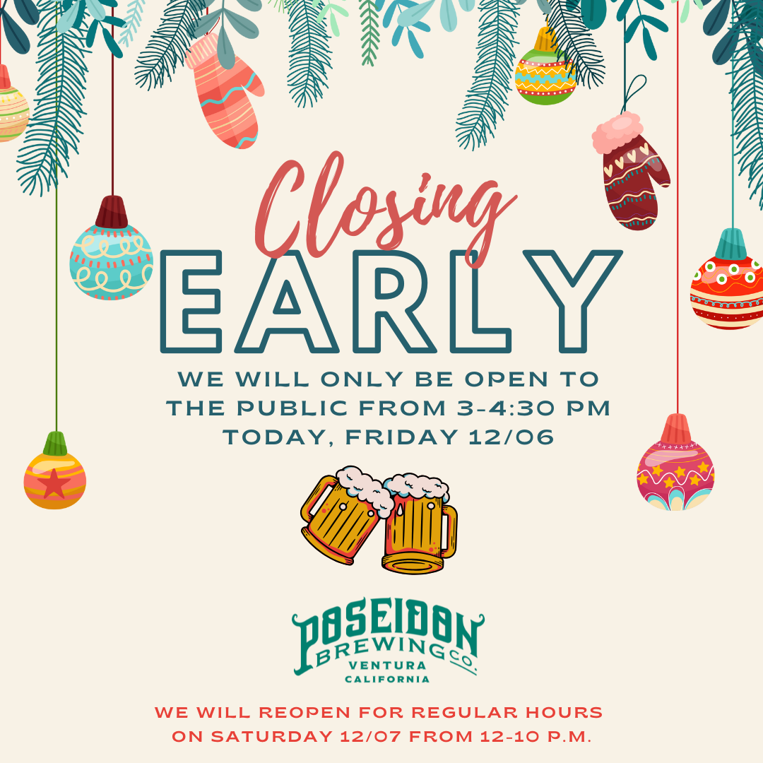 12/06 Closing Early at 4:30 p.m.