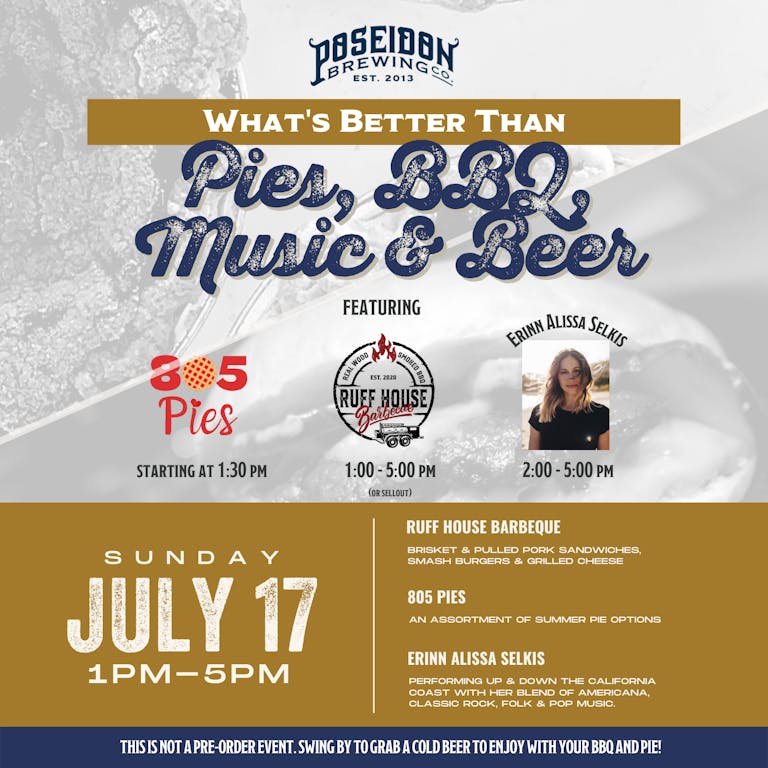 Pies, BBQ, Music & Beer