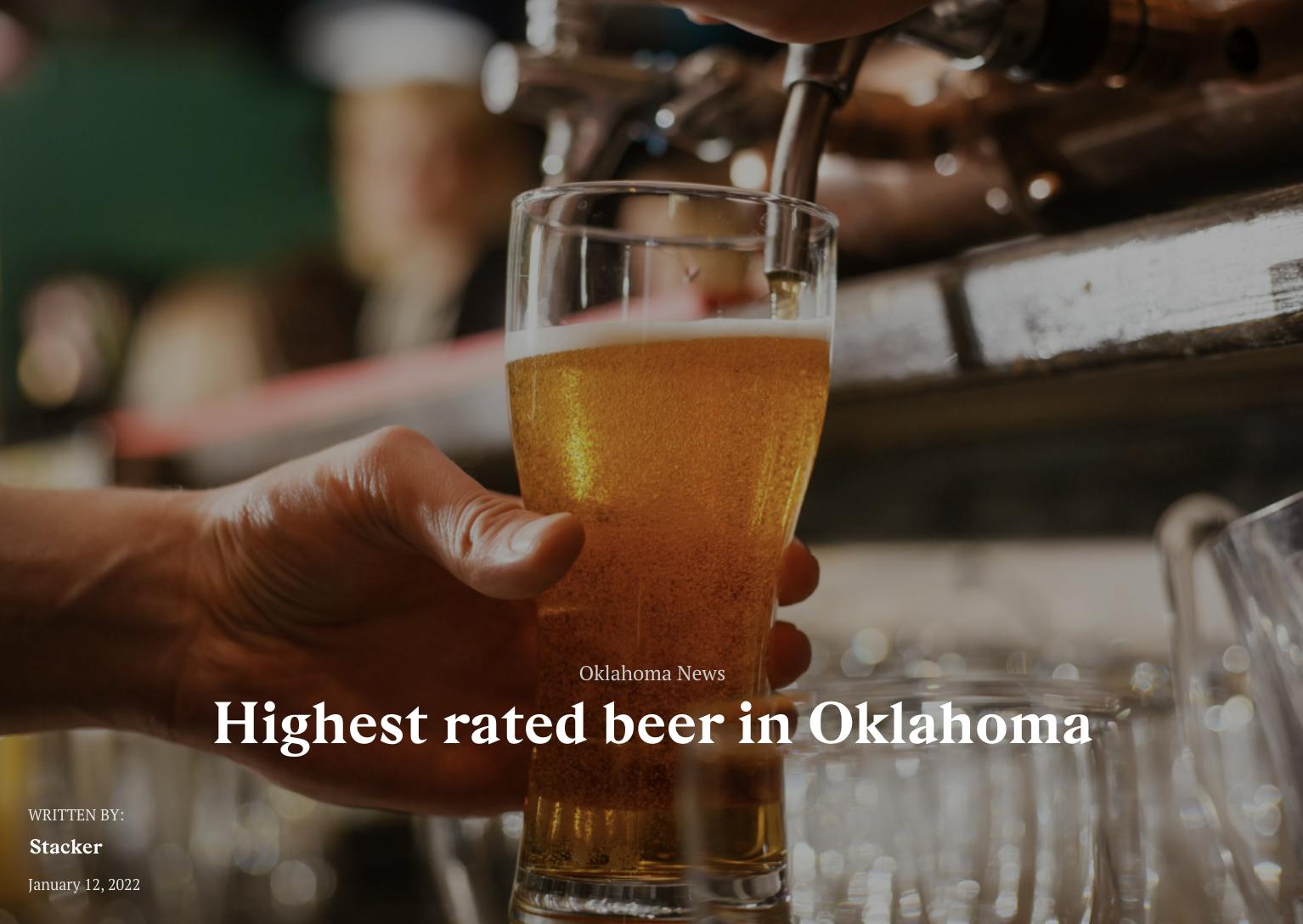 Ten Highest Rated Beers (BeerAdvocate) in Oklahoma? ALL US, BABY
