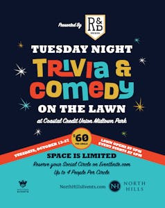 Tuesday Night Trivia Comedy On The Lawn R D Brewing