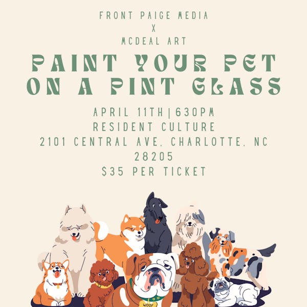 PAINT YOUR PET ON A PINT NIGHT