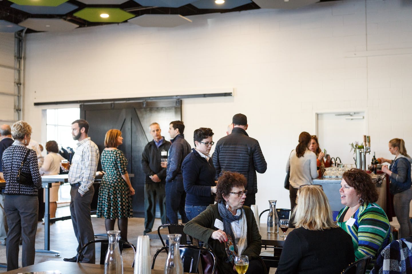 The Spotlight Event for the Institute for Family-Owned Business on Monday, April 9, 2018.  The event was spotlighting Rising Tide Brewing and was aptly held at their new East Room, which is available for events and weddings.  Owner Heather Sanborn spoke s