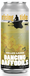 Digital Mock Up of Rising Tide Brewing Company's Dancing Daffodils16oz can.