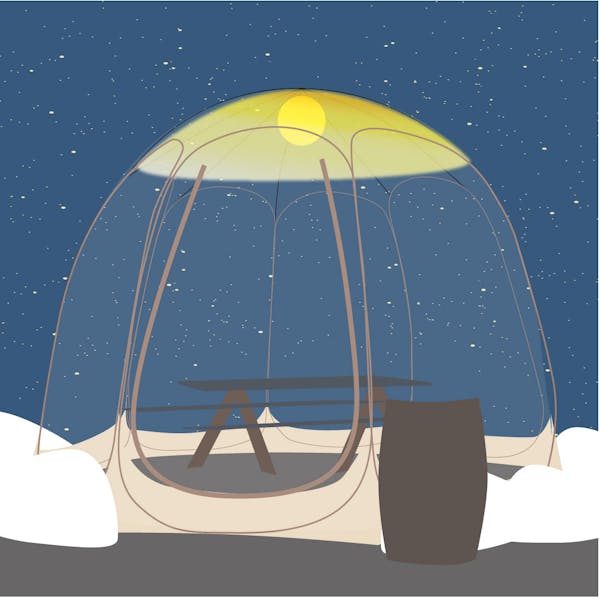 Bubbles and beer: Portland craft brewery will serve outside this winter in mini-tents