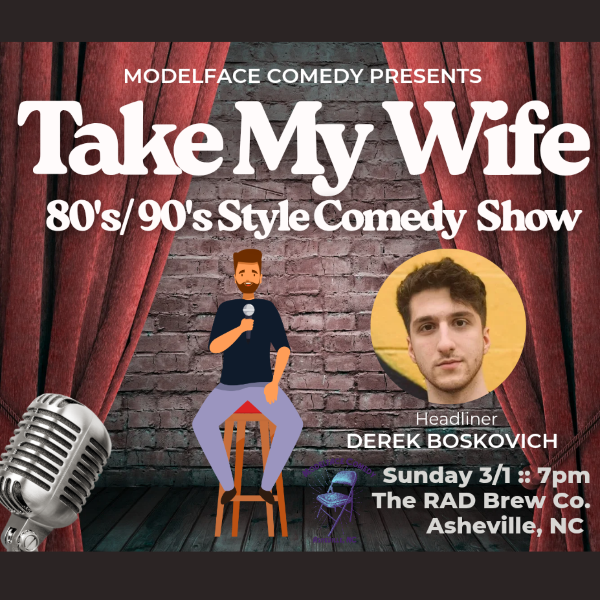 RAD Cellar Comedy TAKE MY WIFE