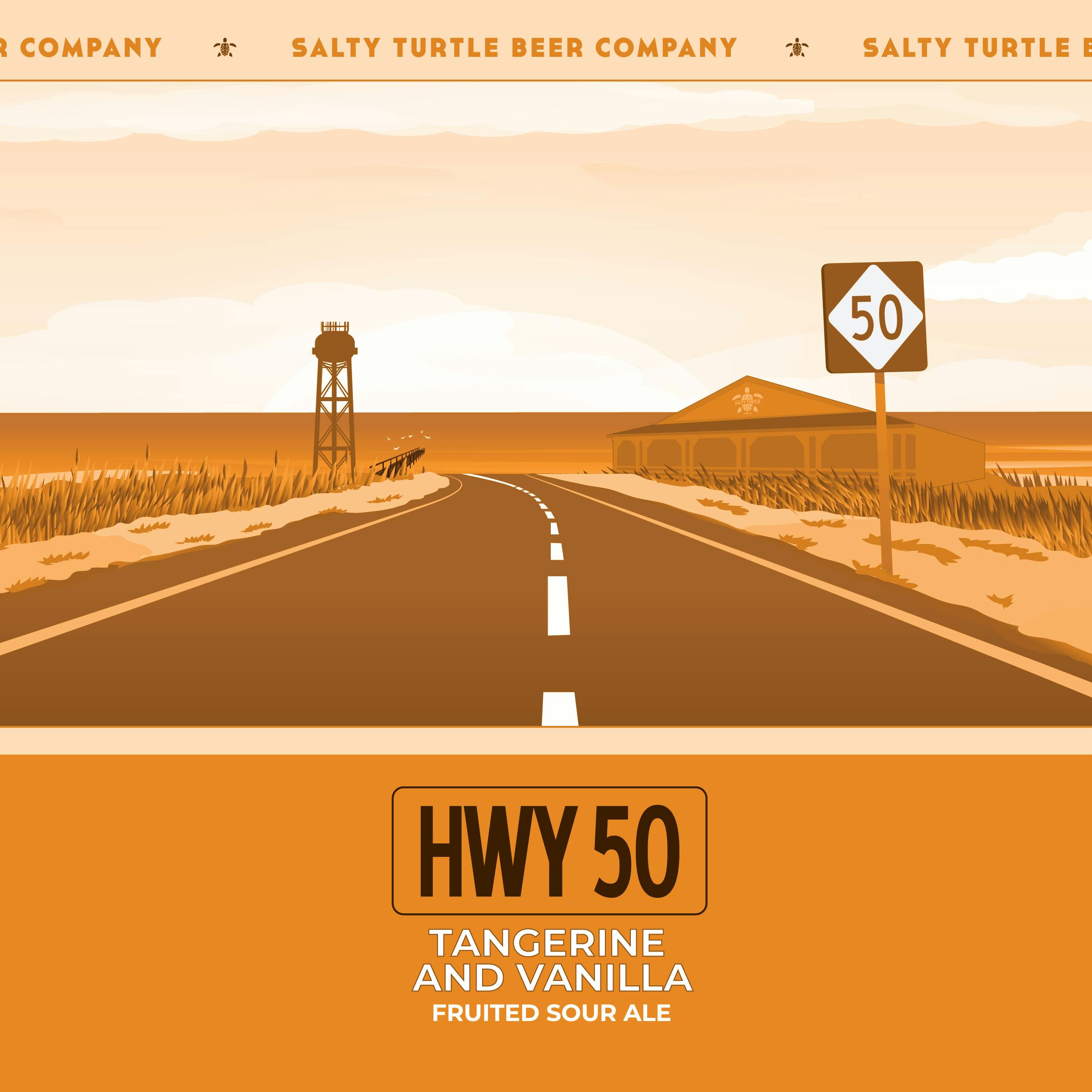 HWY 50 Tangerine Vanilla Salty Turtle Beer Co.