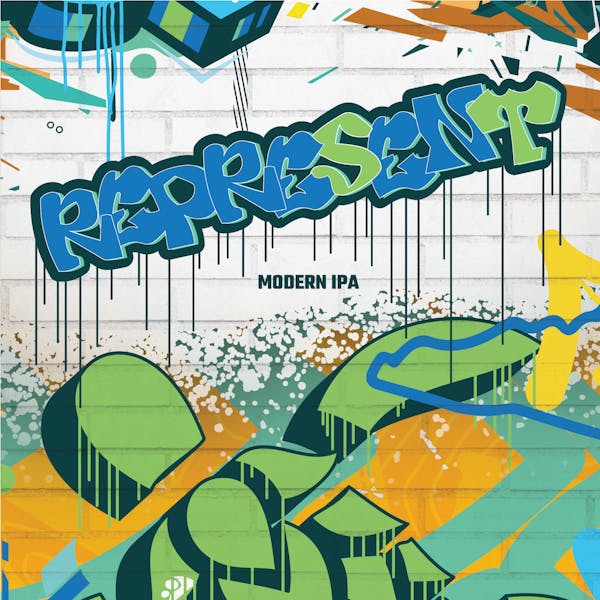 Represent IPA graffiti like art