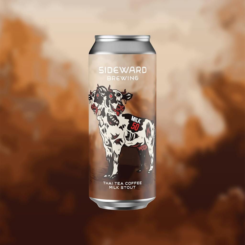 One can of milk beer from sideward brewing