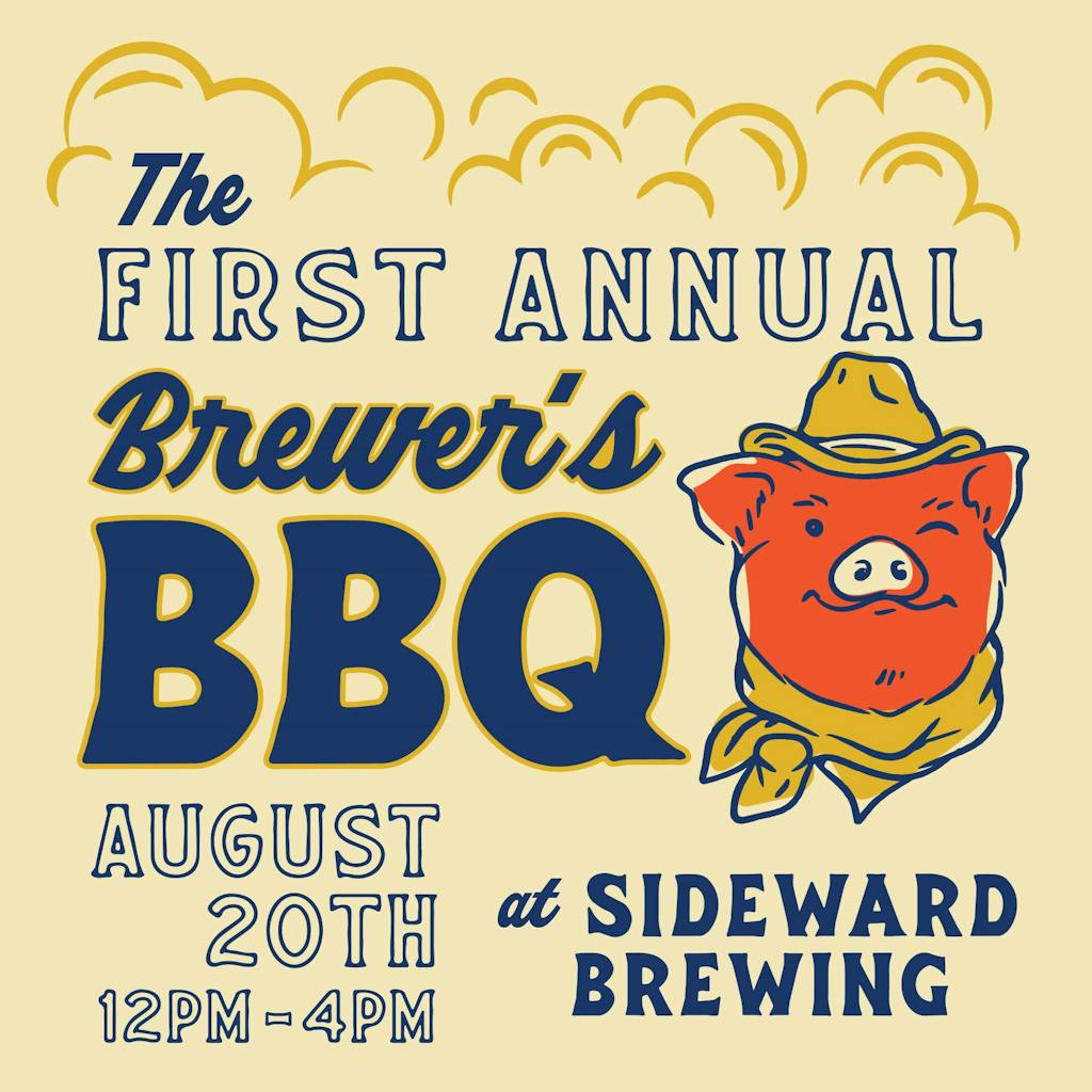 Sideward_Promo_Brewers-BBQ_Poster_Social sideward brewing logo
