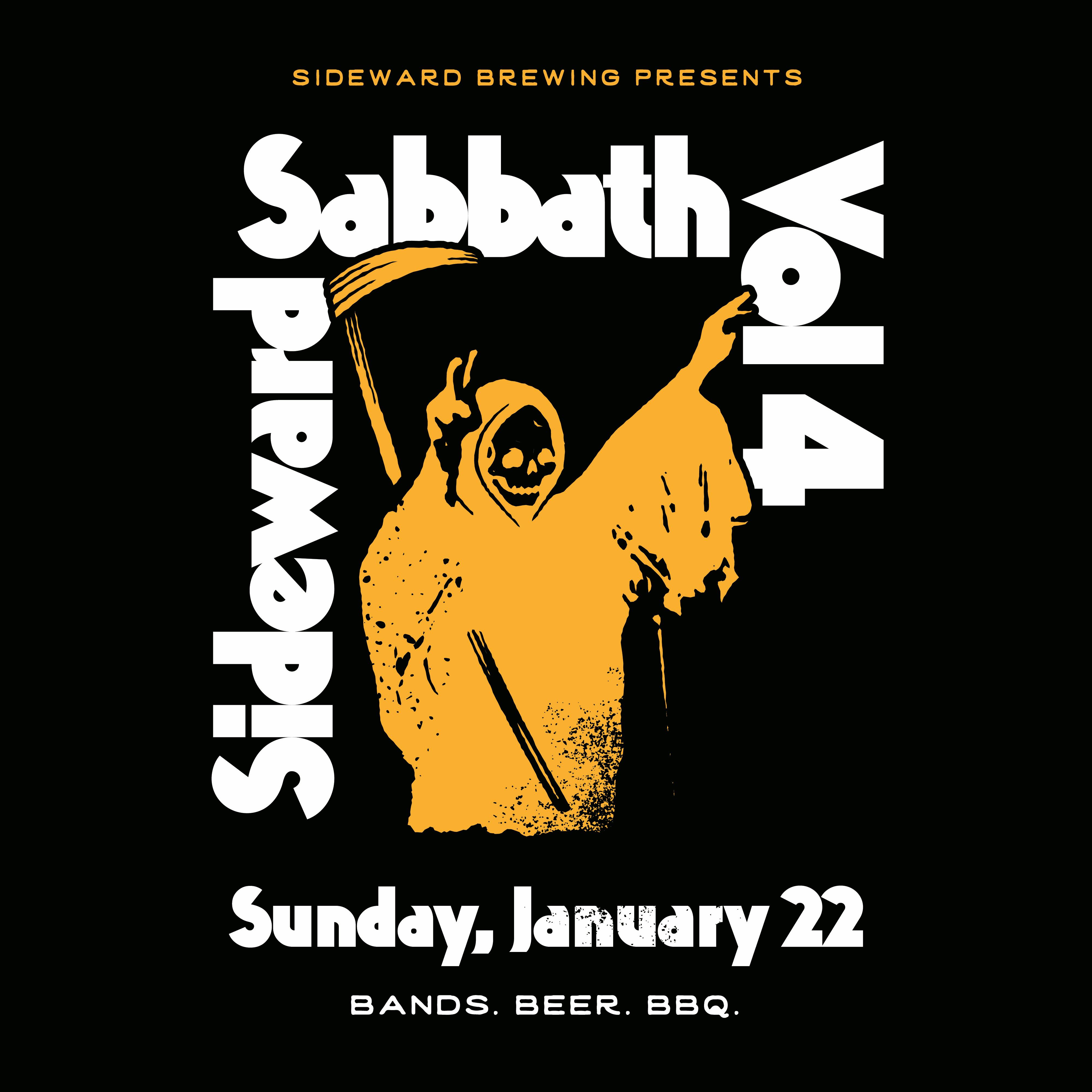 Sideward Sabbath beers, bands, BBQ Sideward Brewing Co.