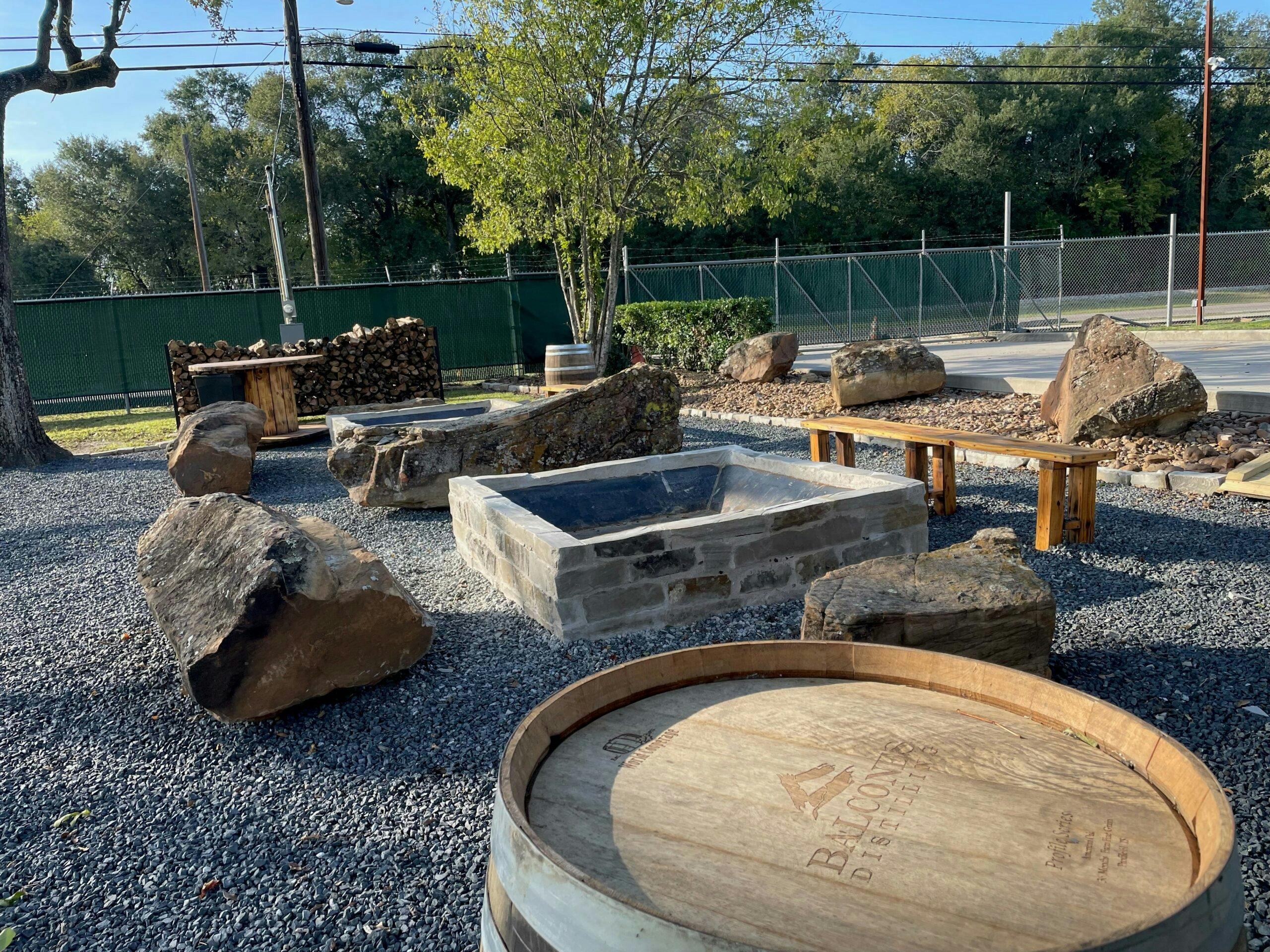 Fire Pits from another angle - Houston Breweries