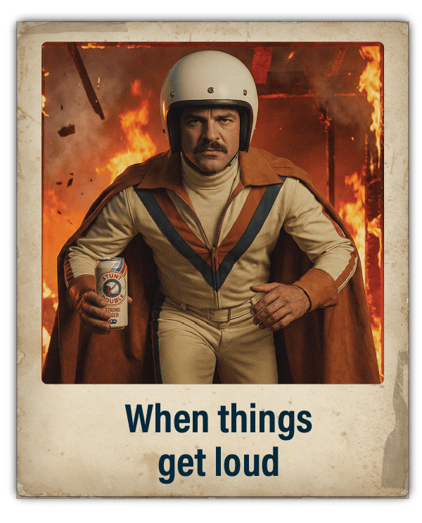 "when good things get loud" polaroid