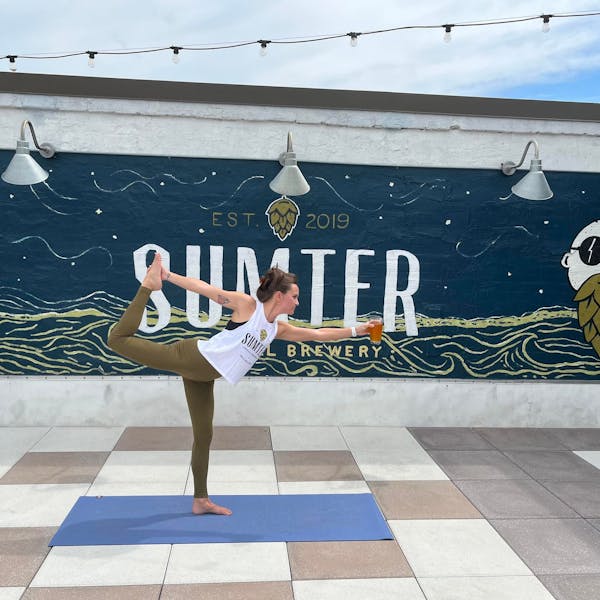Beer Yoga on the Rooftop