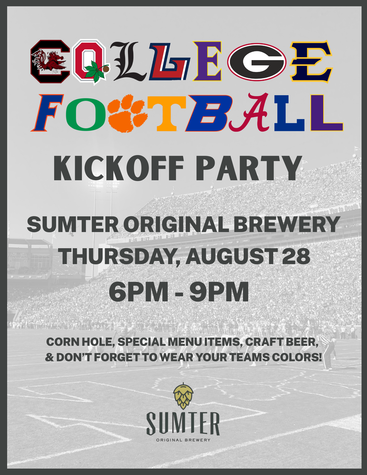 College Football Kickoff Party
