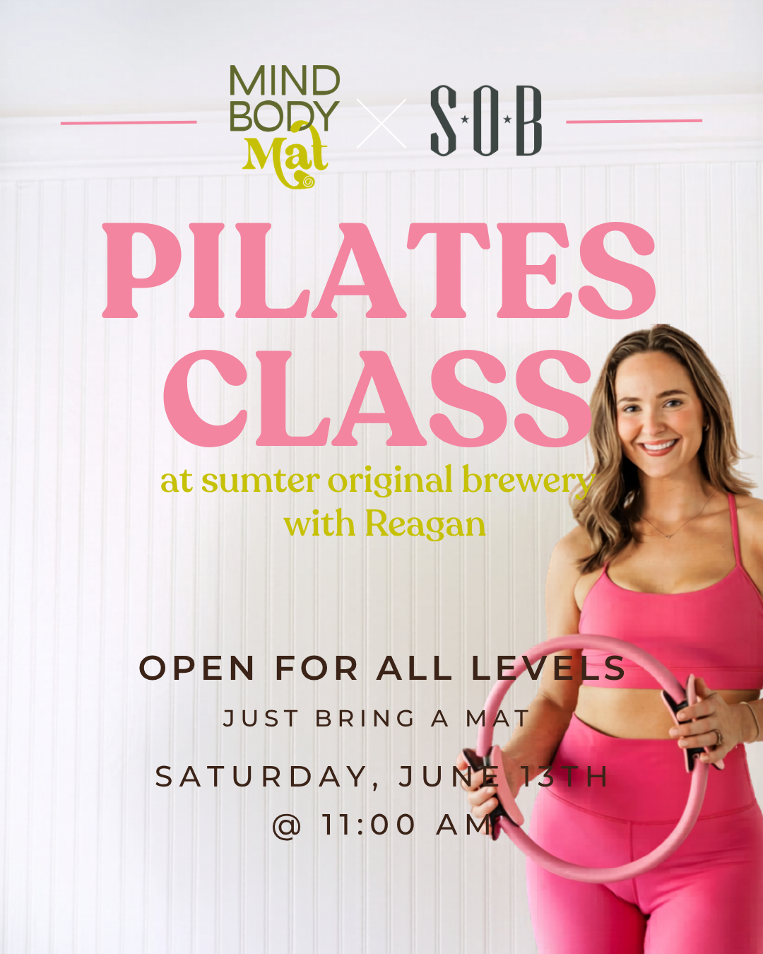 Mind Body mat x SOB – Pilates with Reagan