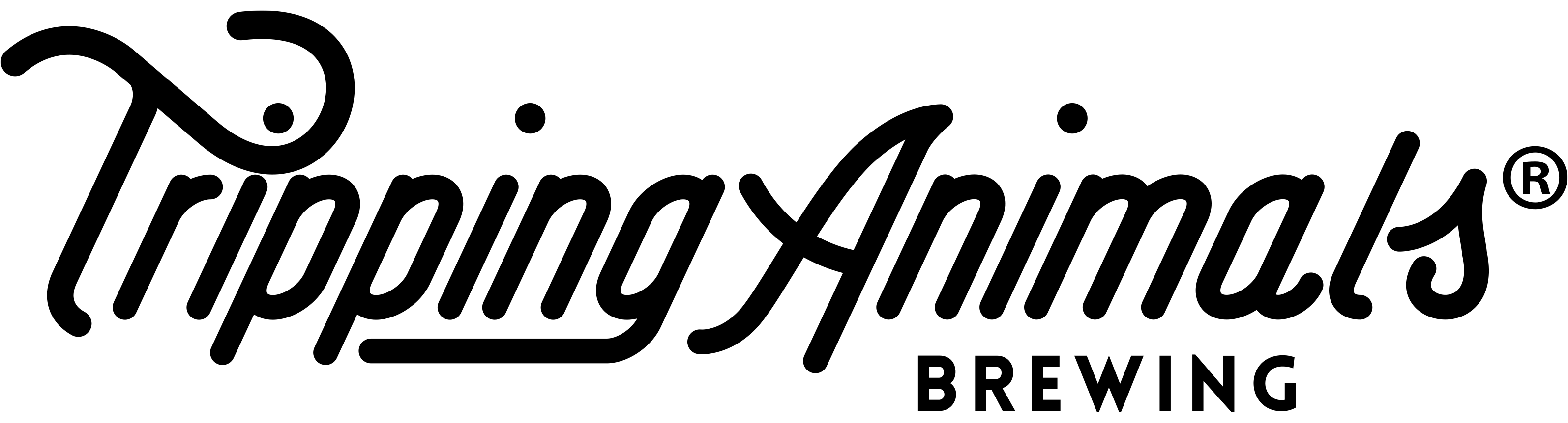 tripping animals brewing co logo