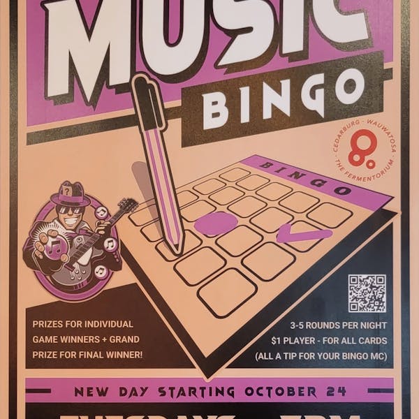 Tune Master’s Tuesday Night Music Bingo