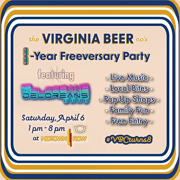 VBC’s 8-Year Freeversary Party featuring The Deloreans!