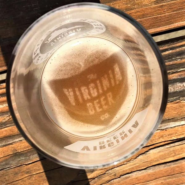 Logo Cup Empty Beer Glass