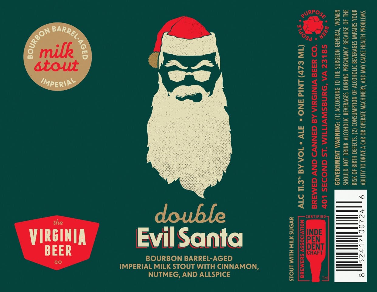 2022 Double Evil Santa Label