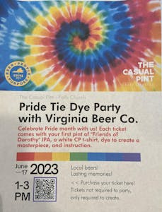 Pride Party at Casual Pint Poster