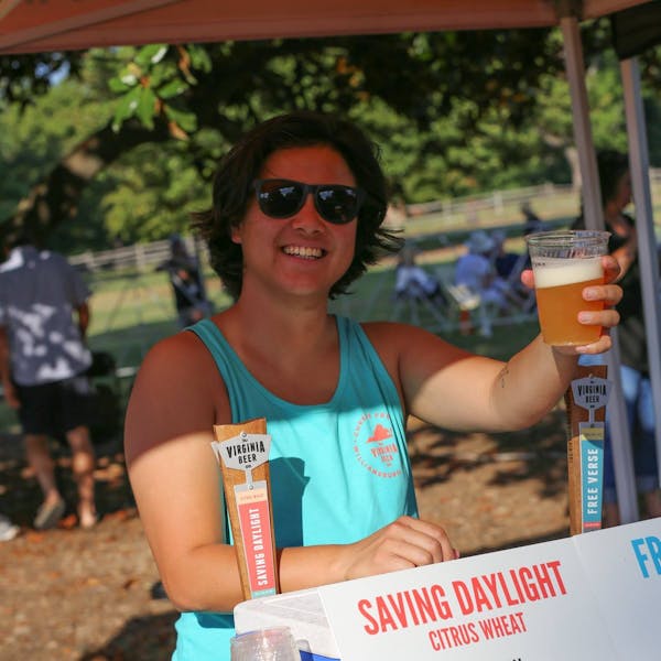 Luci at Summer Breeze Luci Pouring Beer at Summer Breeze