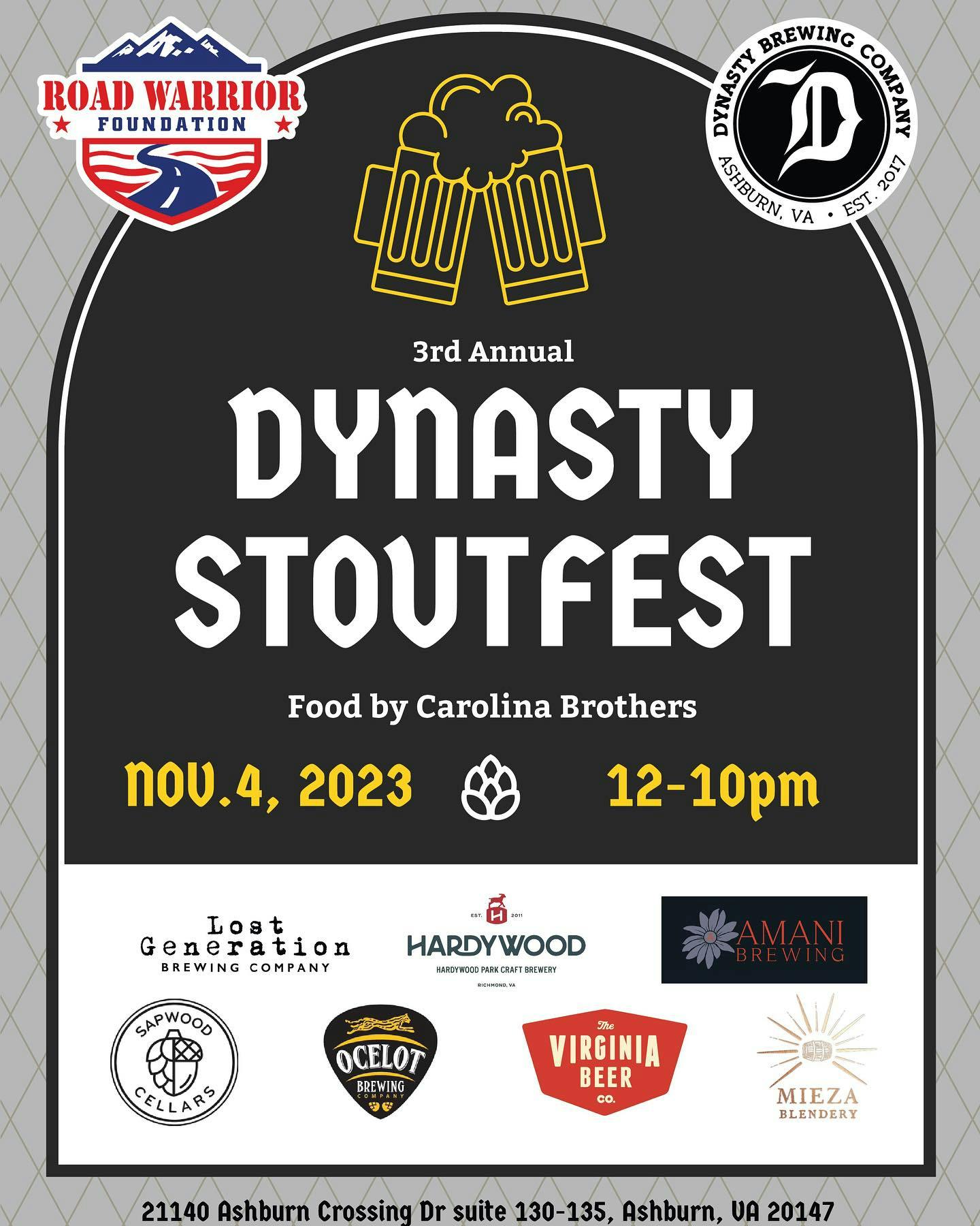 Dynasty Brewing Stoutfest Poster