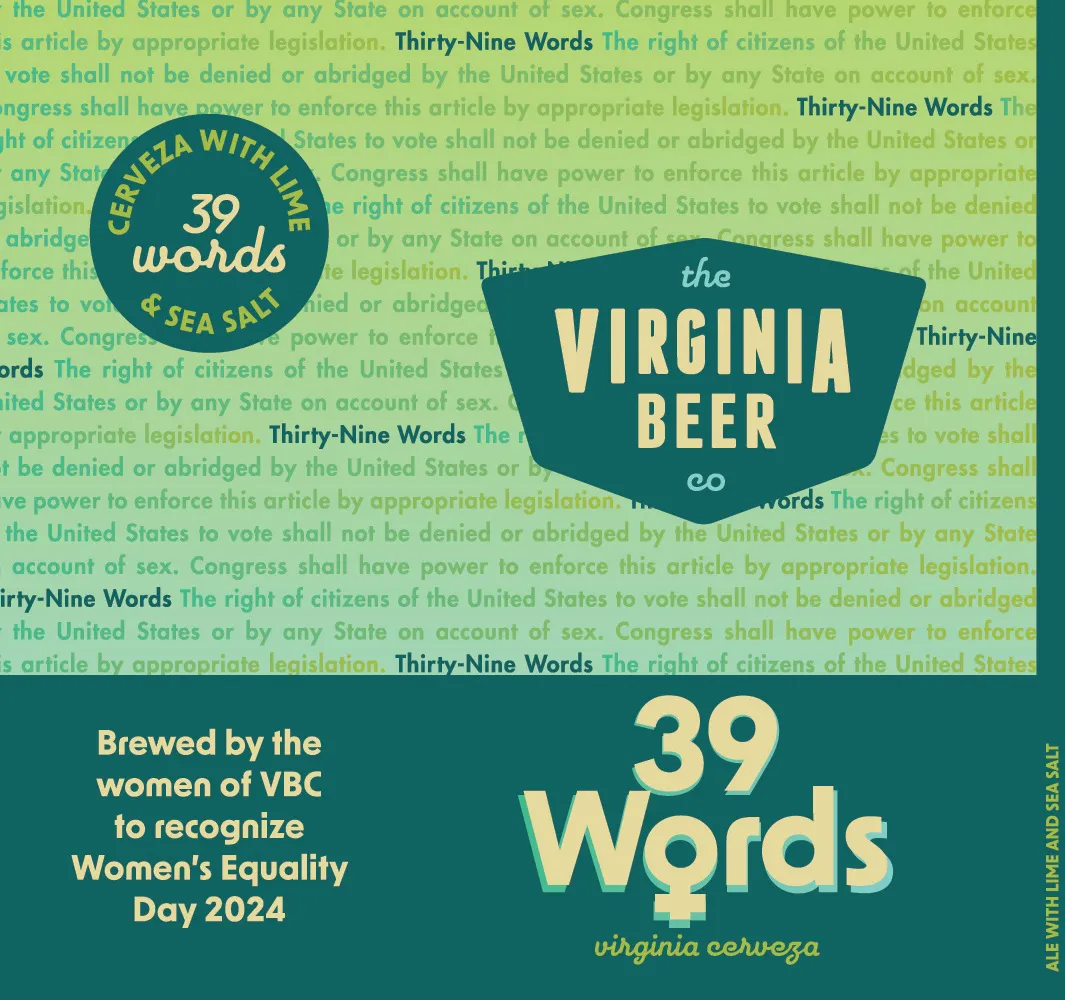 39 In Words 39 Words (2024) | The Virginia Beer Company