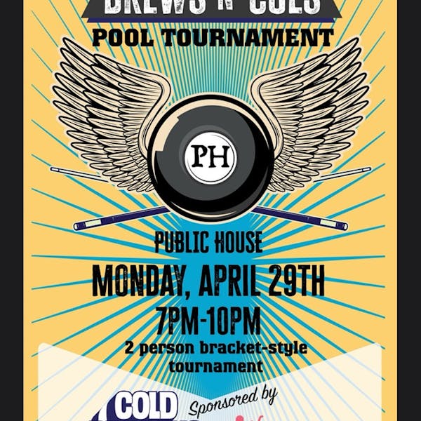 The Public House Pool Tournament Poster The Public House Pool Tournament Poster