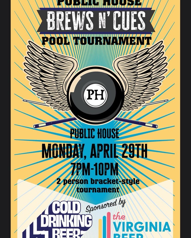 The Public House Pool Tournament Poster