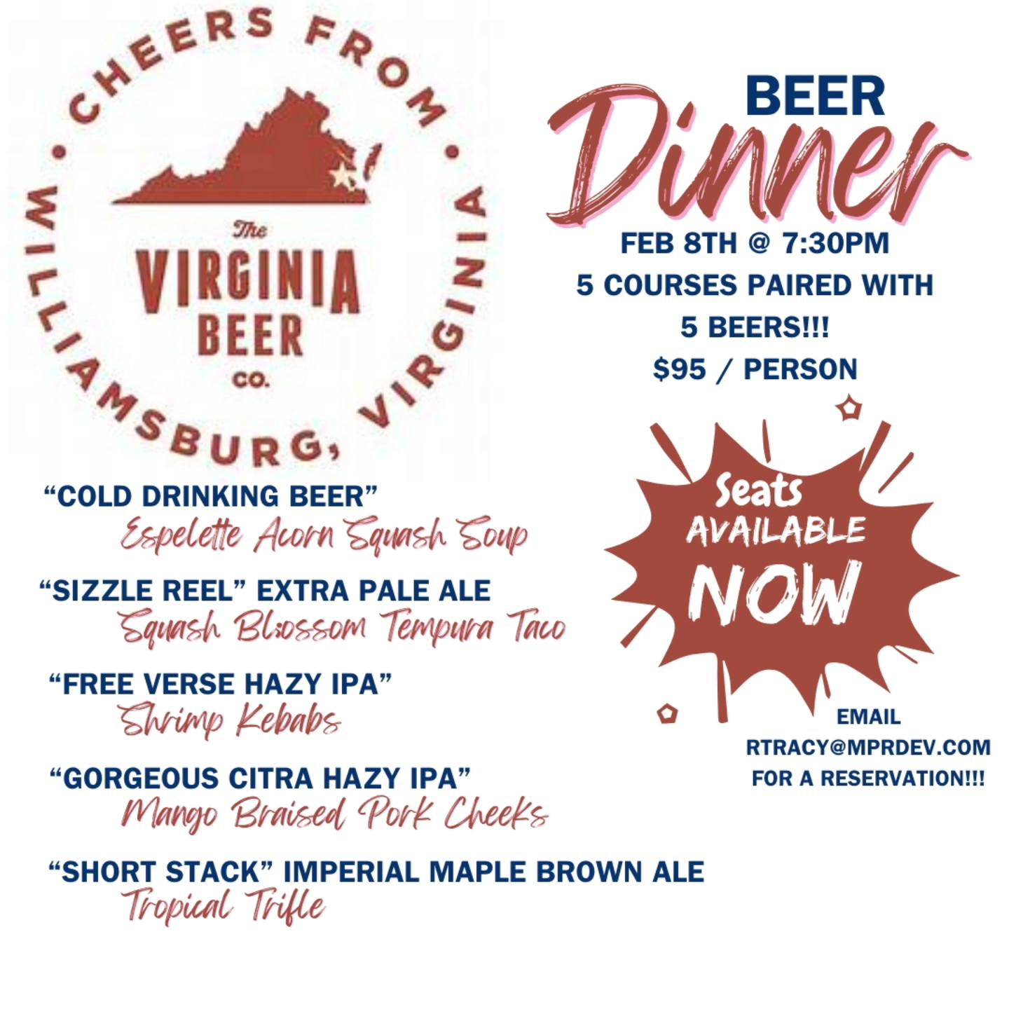 Red's Table Beer Dinner Image