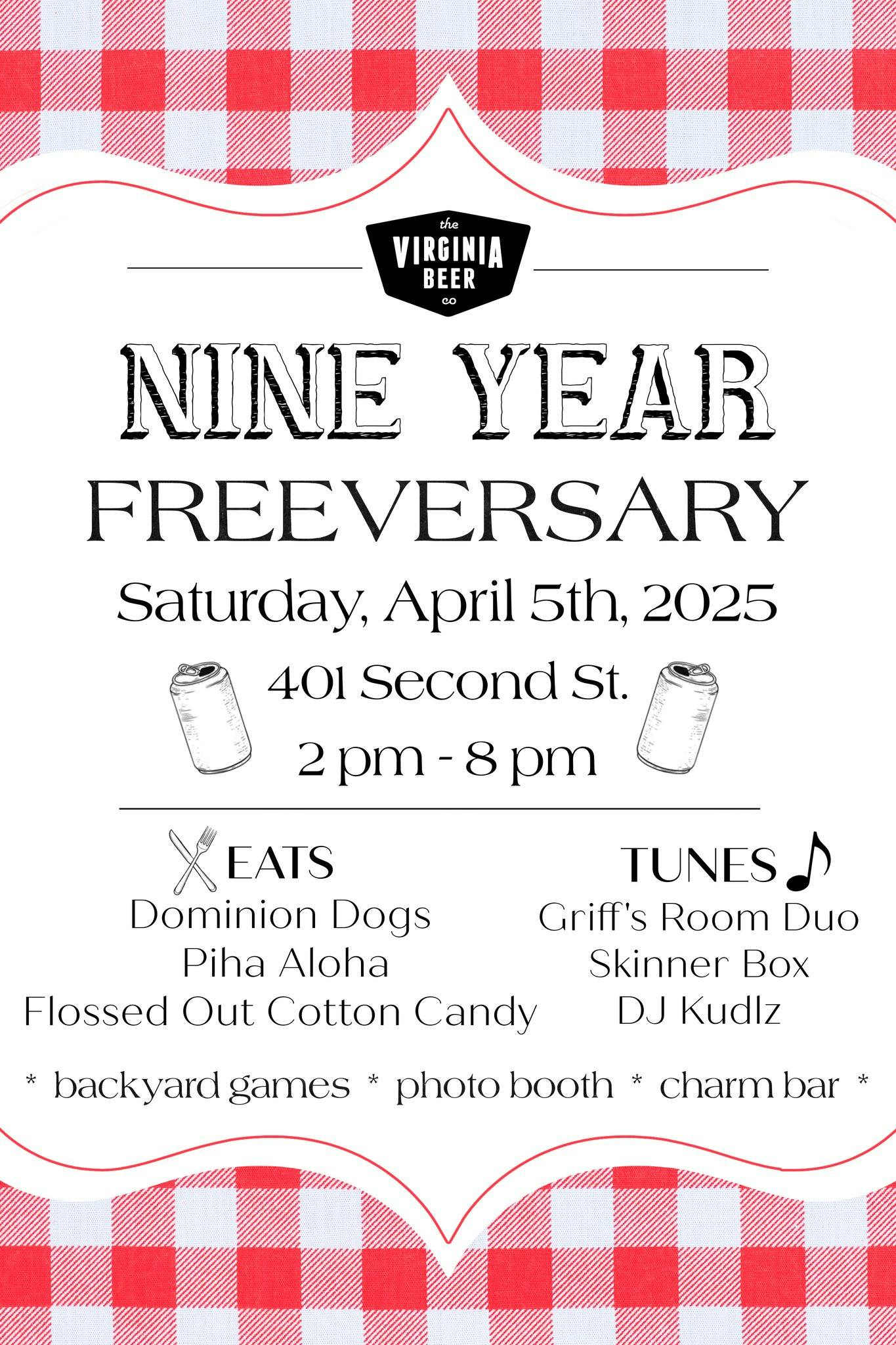 Nine Year Freeversary Poster