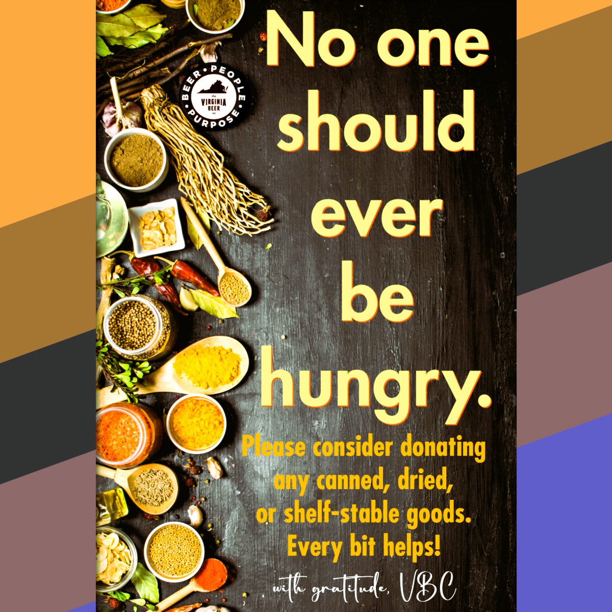 2025 Food Drive Poster