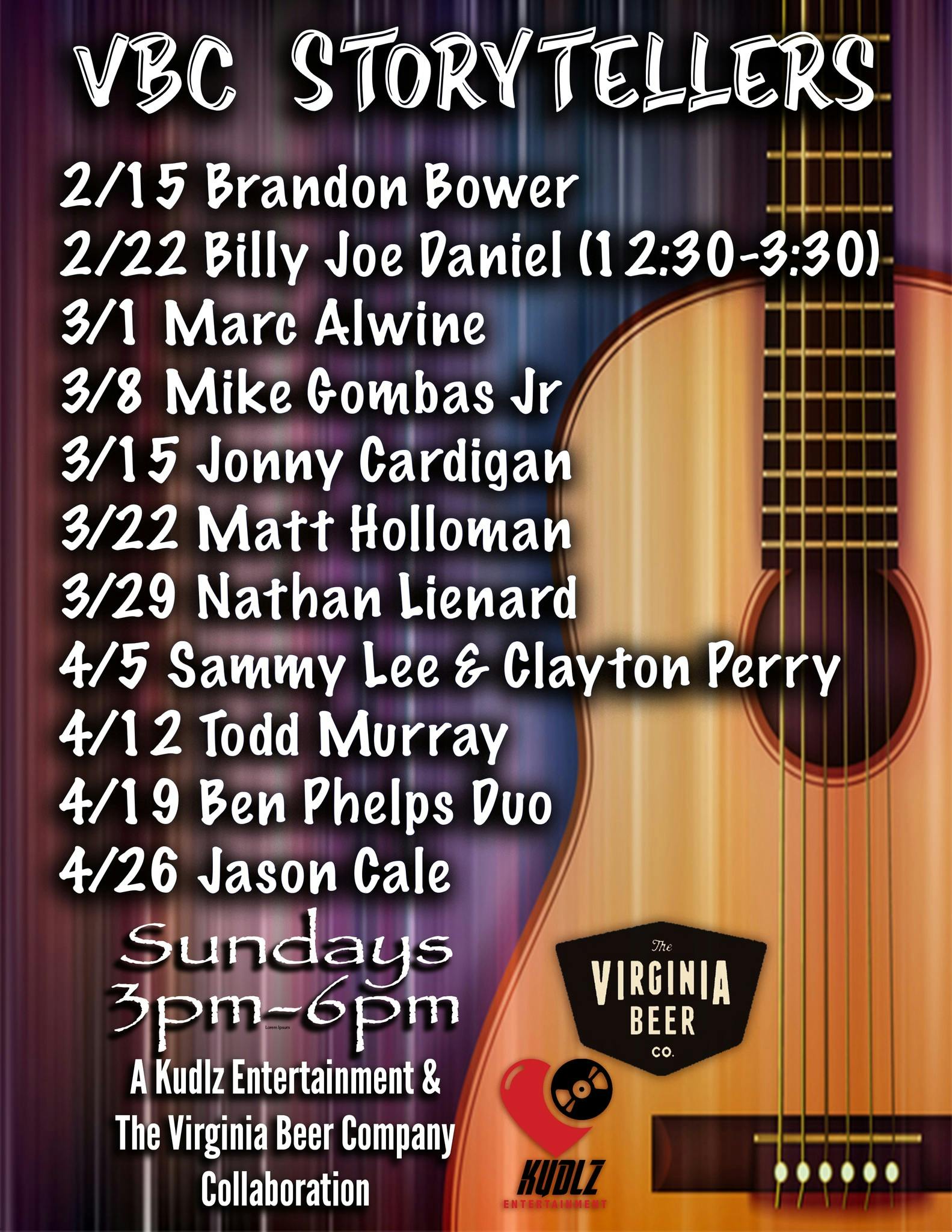 2026 Sunday Storytellers Poster