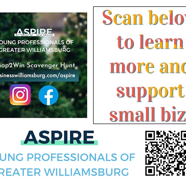 8.5 x 11 in Aspire of Williamsburg Poster
