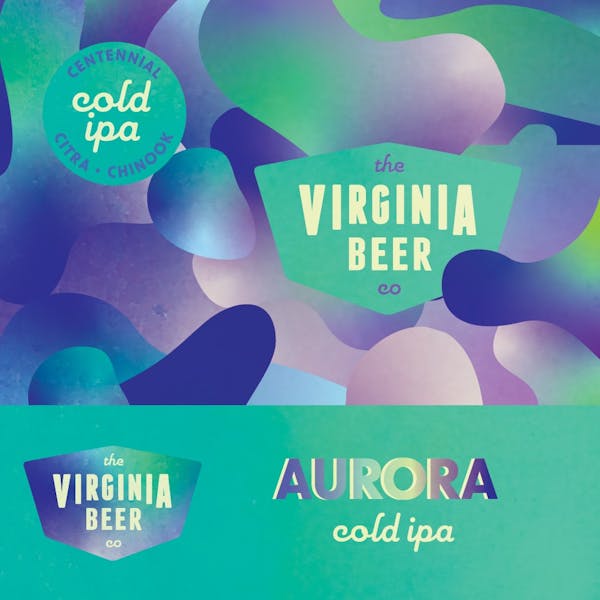 Aurora Square Aurora Cold IPA Label