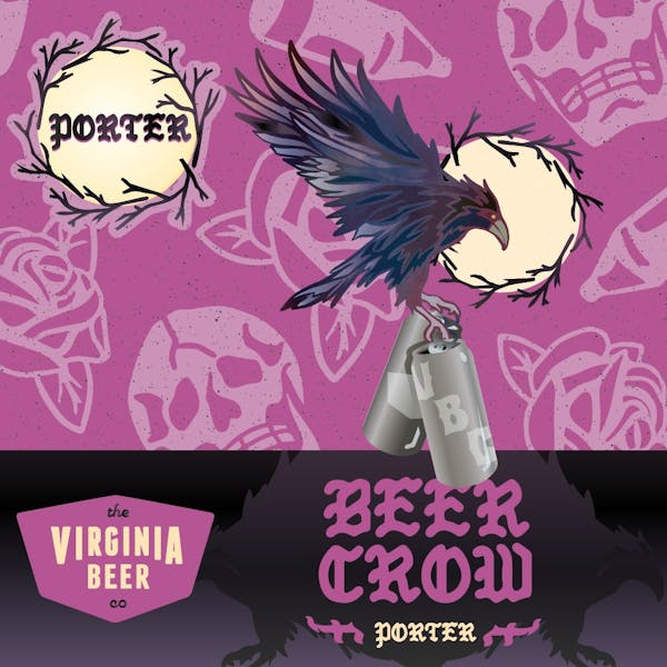 Beer Crow Square Beer Crow Label