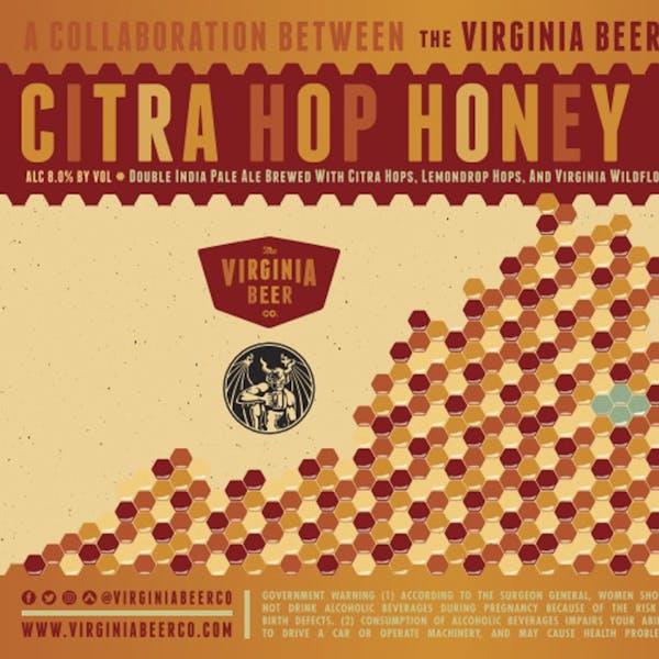 Citra Hop Honey Drop beer artwork