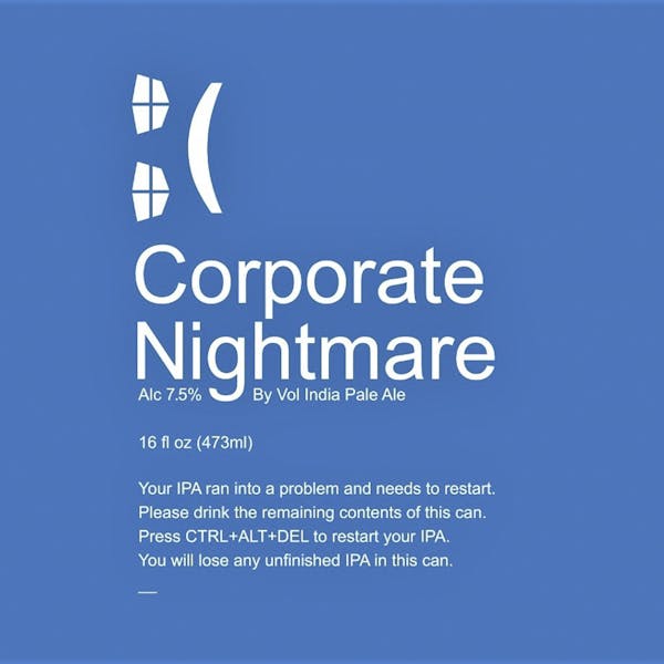 Corporate Nightmare beer artwork