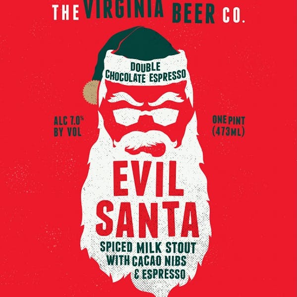 DCE Evil Santa Square Double Chocolate Espresso Evil Santa Label