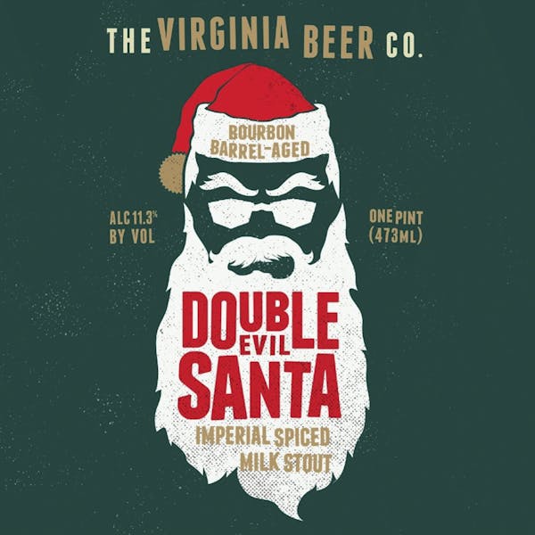 Double Evil Santa 2020 Double Evil Santa beer artwork