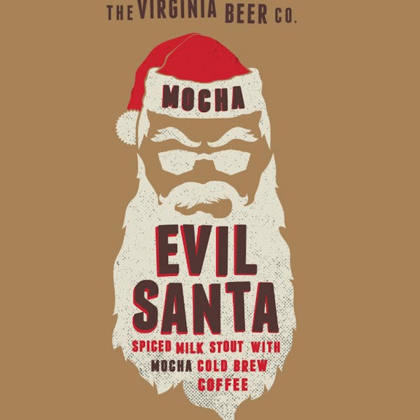 Mocha Evil Santa beer artwork