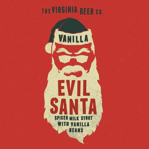 Vanilla Evil Santa beer artwork